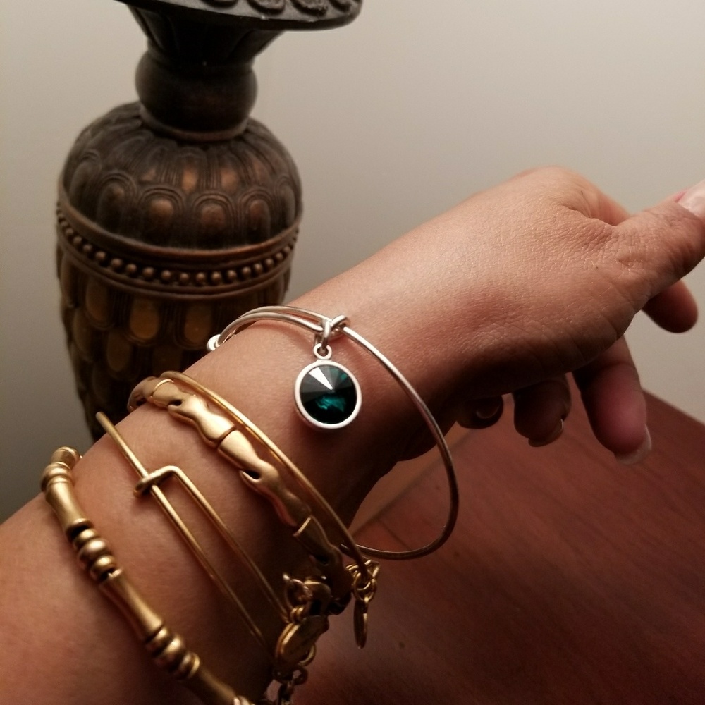 Alex and Ani Emerald Green bangle